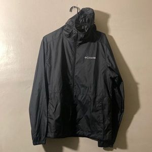 Mens Black Columbia Windbreaker (SMALL)